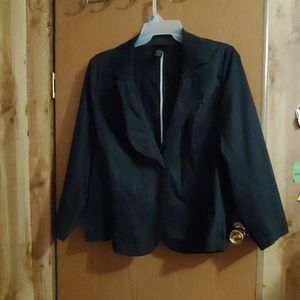 Black lane bryant stretch blazer sz 20